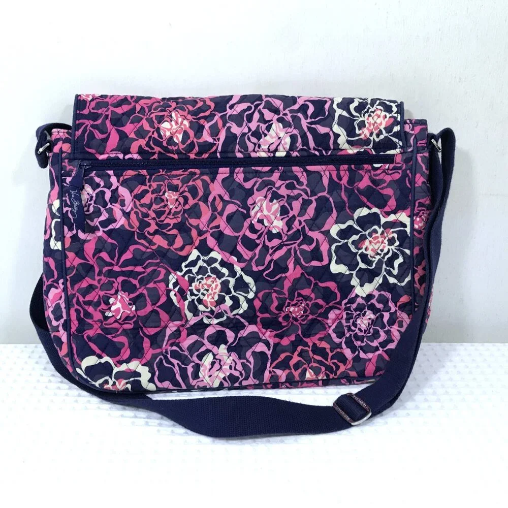 Vera Bradley Floral Laptop Bag Purple Pink